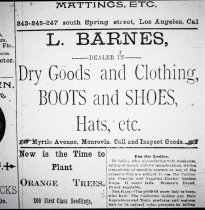 L. Barnes store -- advertisement